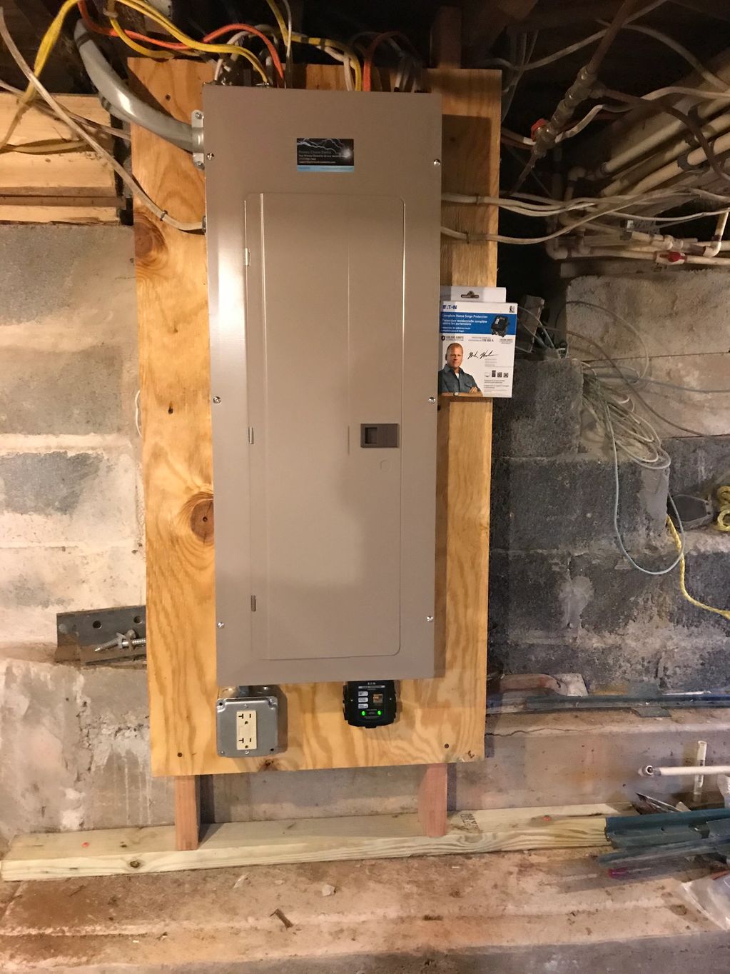 200 amp Cutler Hammer CH style panel  with surge protector