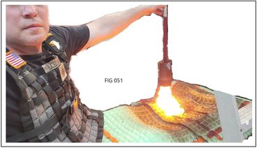 Bare legs protected from direct flames for over 5 hours!