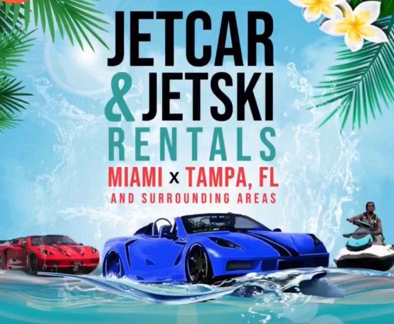 Jet Car Rentals in Tampa at Tiki Bay Watersports