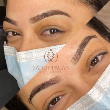 Powder Ombre brows for more definition, even with naturally full brows!