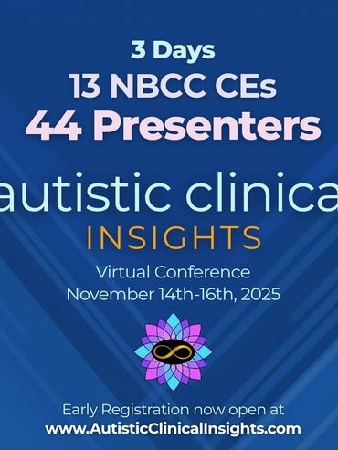 I will be presenting on Neurodivergent Relationships in November.