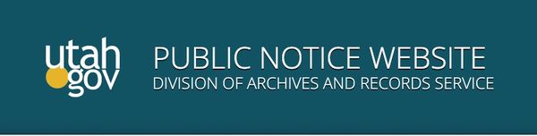 Utah Public Notice Website logo