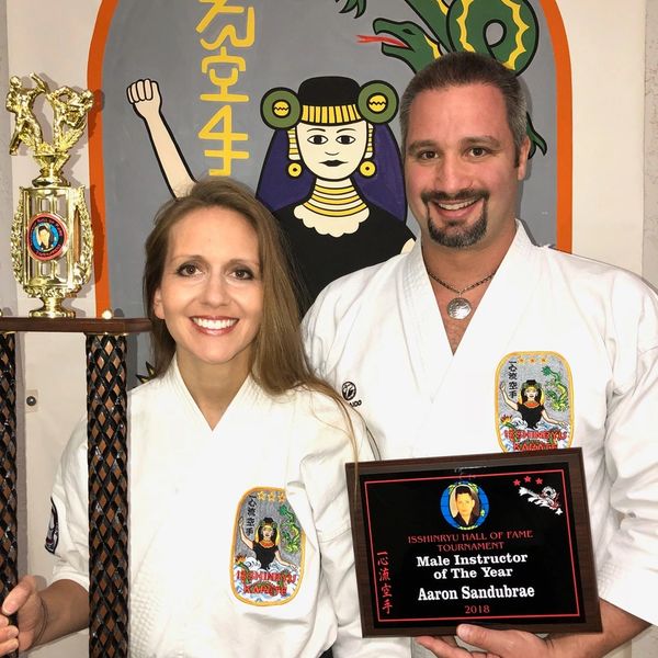 Isshinryu Karate Master Aaron Sandubrae and Sensei Veronica Sandubrae