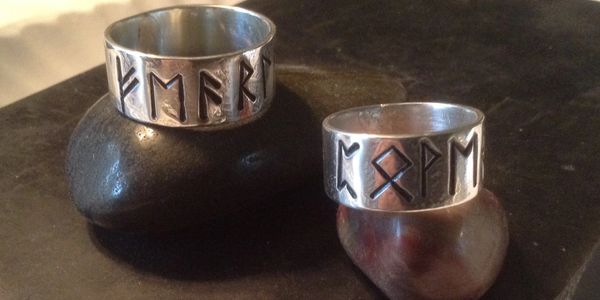 Silver Viking Rune Rings