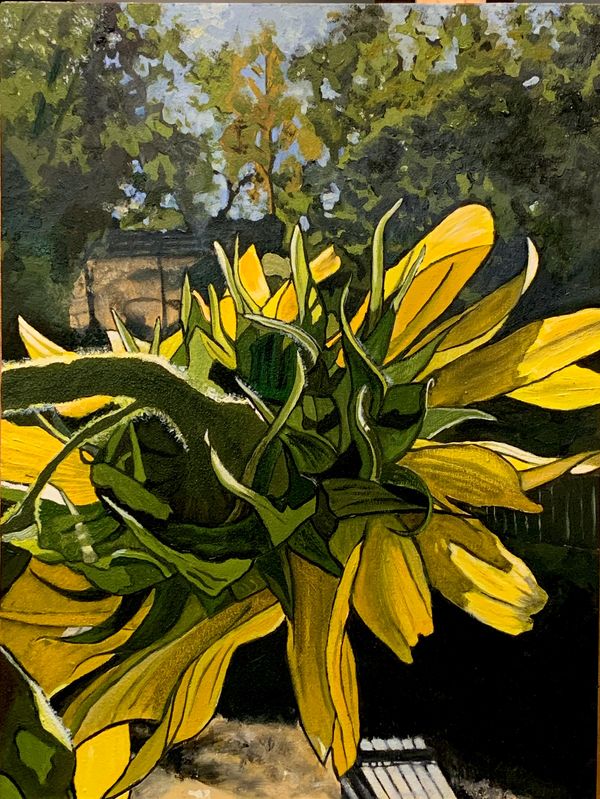 Summer Sunflower the other side.  11x14