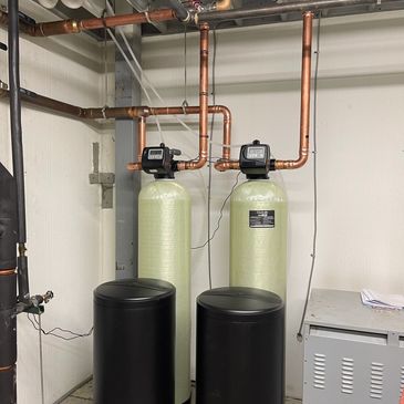 Commercial water softener installation in Noblesville 