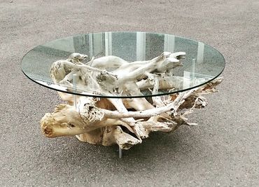 Table Racine Annick Boulet Table basse bois sculpté fabriqué québec boréal création unique design