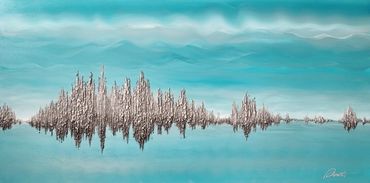 Balade au coeur des stratus  - 30 x 60 - Anick Boulet