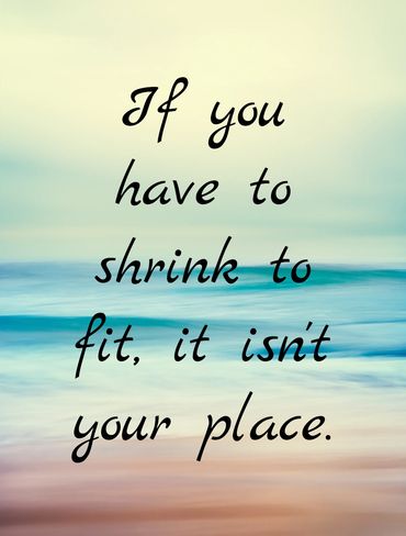 If you have to shrink to fit it isn't you please