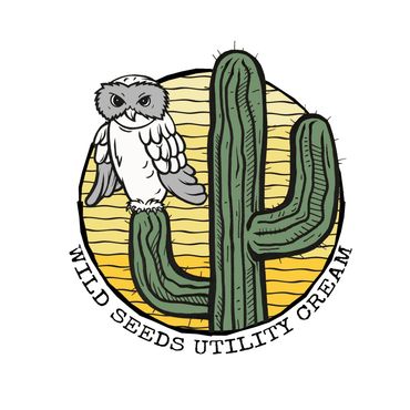 Wild seeds utility cream owl logo