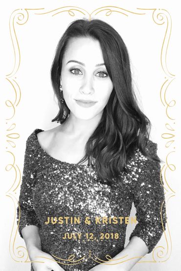 Example of photo booth picture from wedding