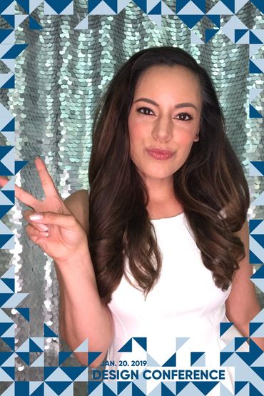 Example of photo booth picture from conference