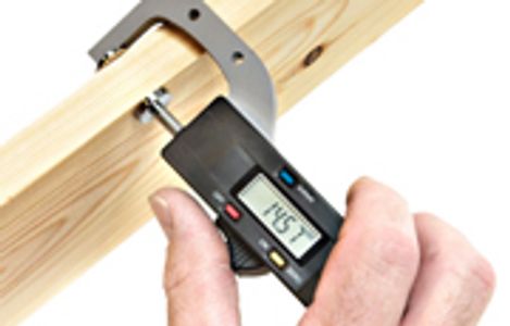 gauge being used on wood