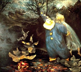 Halloween. 1991. Oil on canvas. 66" x 72" Artist: Bill Girard. Royal Oak, MI. 1940-2011.