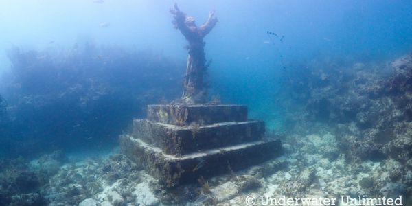 Christ of the Abyss statue in Key Largo Florida