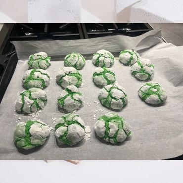 Pandan Coconut Cookies