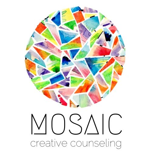 Colorful Circle Mosaic Creative Counseling Logo specializes in therapy in Tallahassee Florida