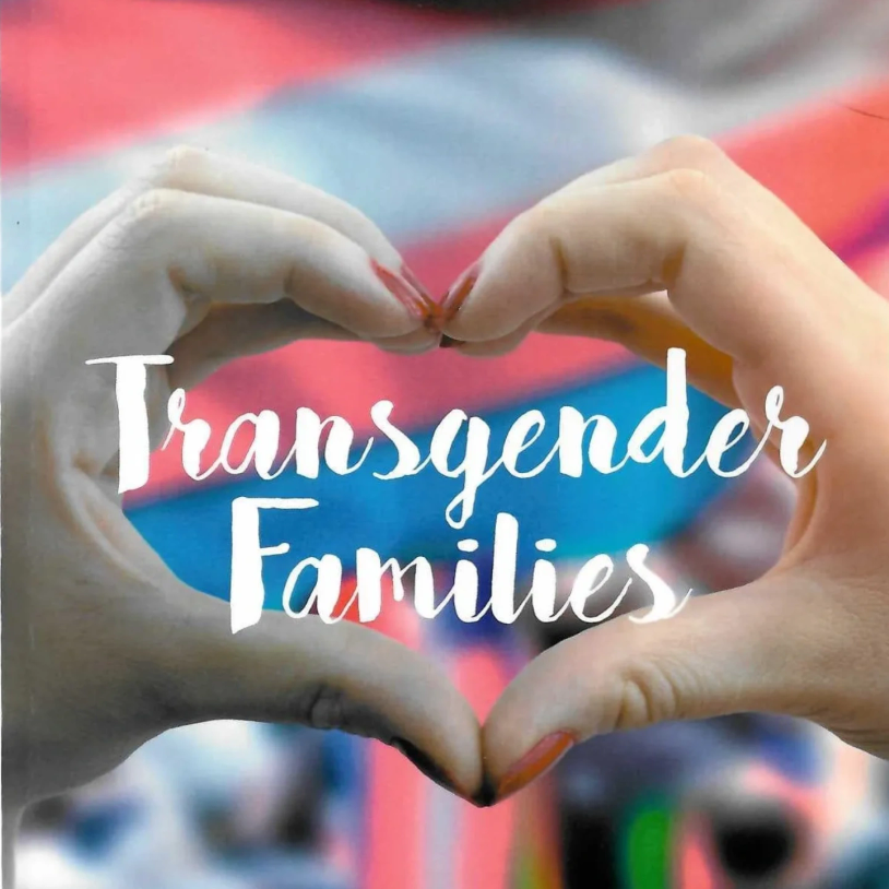 Hands forming a heart with 'Transgender Families' text.