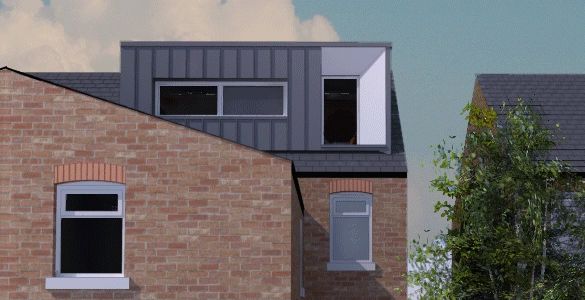 Modern Loft Dormer Extension in Southport Merseyside by David Machell Architect