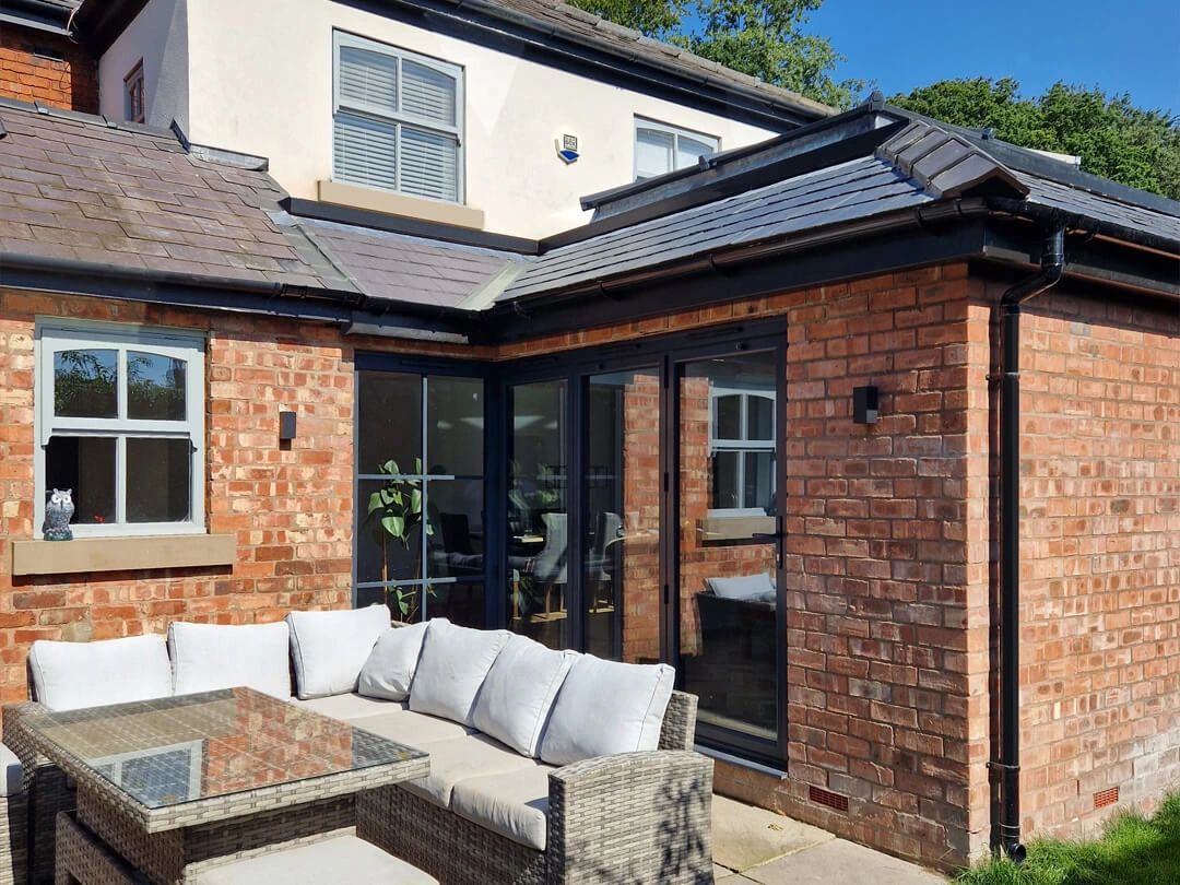 Rustic brickwork extension in Rufford, West Lancashire