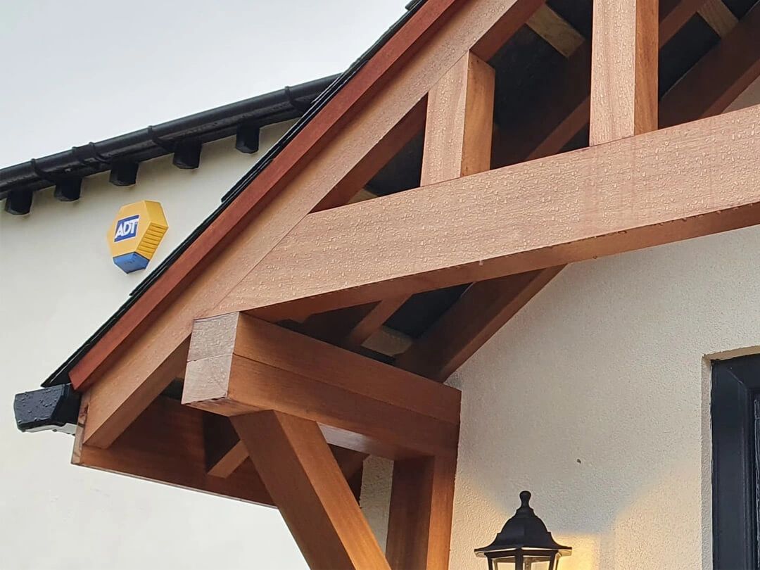 Joinery details to porch extension