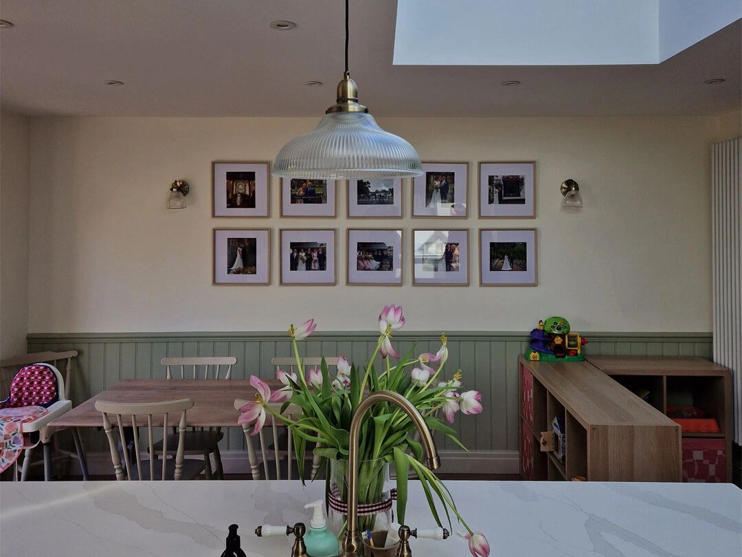 Modern kitchen extension and dining space in Scarisbrick, West Lancashire.