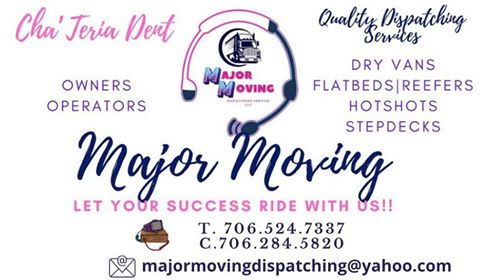 Major Moving Dispatching,
LLC
