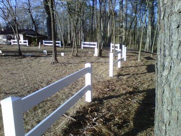 3' High 2-Rail Vinyl Ranch Rail