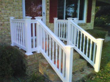 36" High T-Rail w/ Square & Colonial Spindles