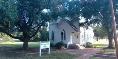 The Gothic revival Episcopal Church built in 1870.