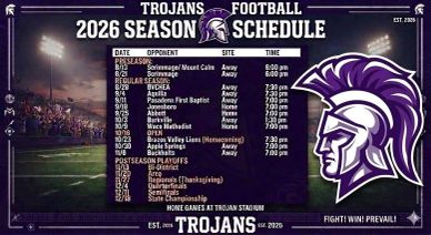 Calvert ISD 2026 Football Schedule