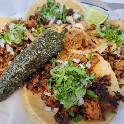 Taco Plate from Los Tres Gorditos