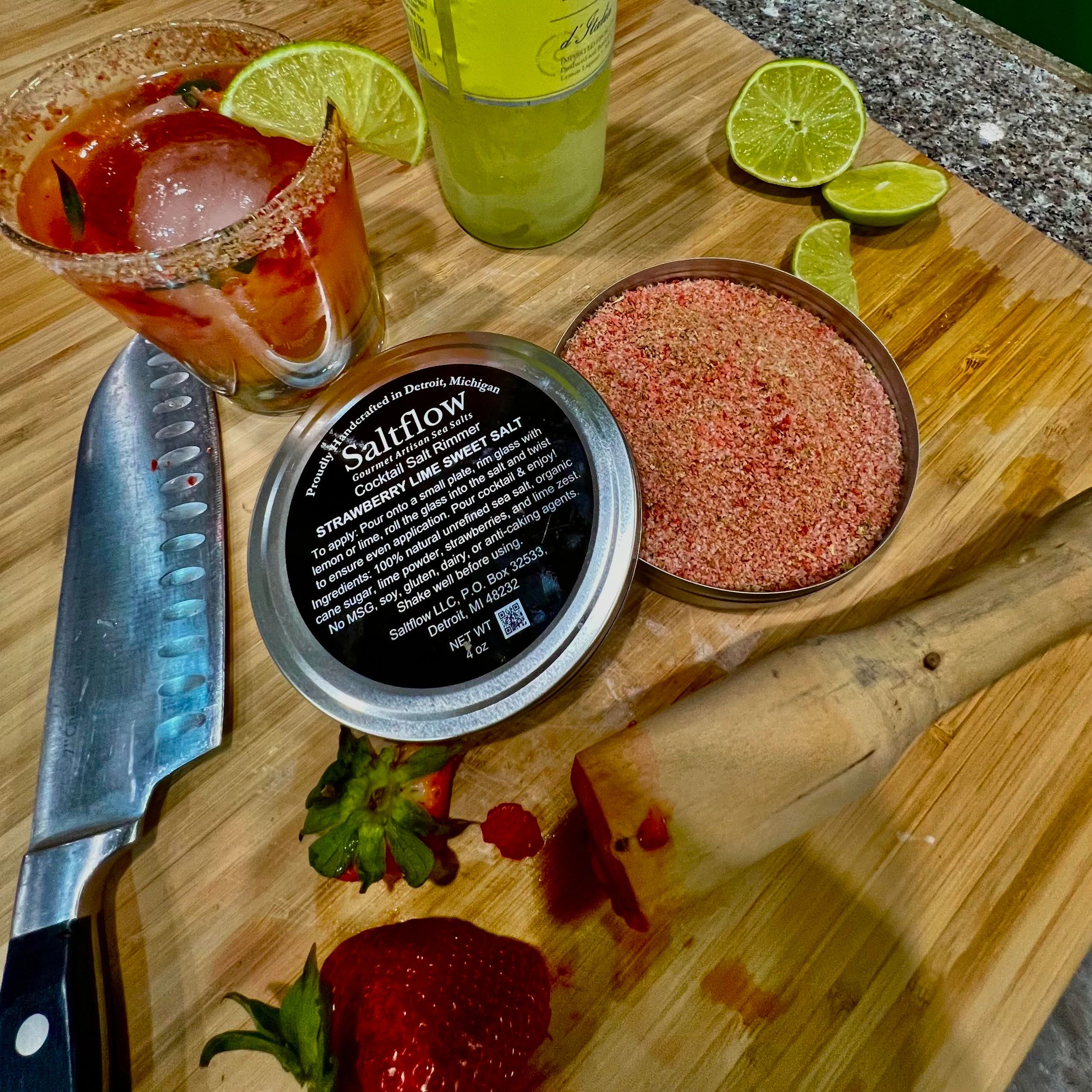 Strawberry Lime Summertime cocktails by Chef GP