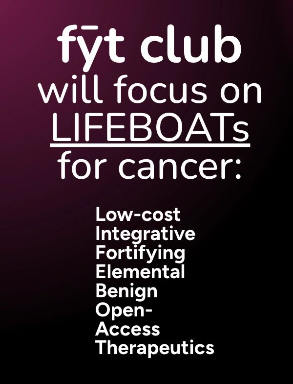 FYT Club focuses on affordable, integrative cancer therapies.