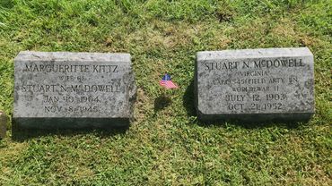 Capt McDowell and his wife,  cleaned thanks to the adopt a veteran campaign.