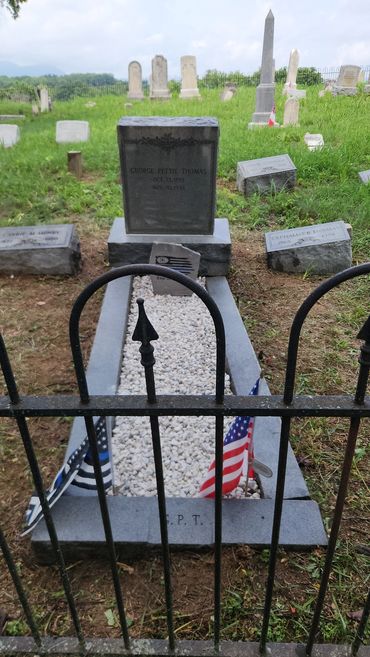 Restored grave of officer Thomas. Thanks to Sirensandsalutes for sponsoring this restoration.