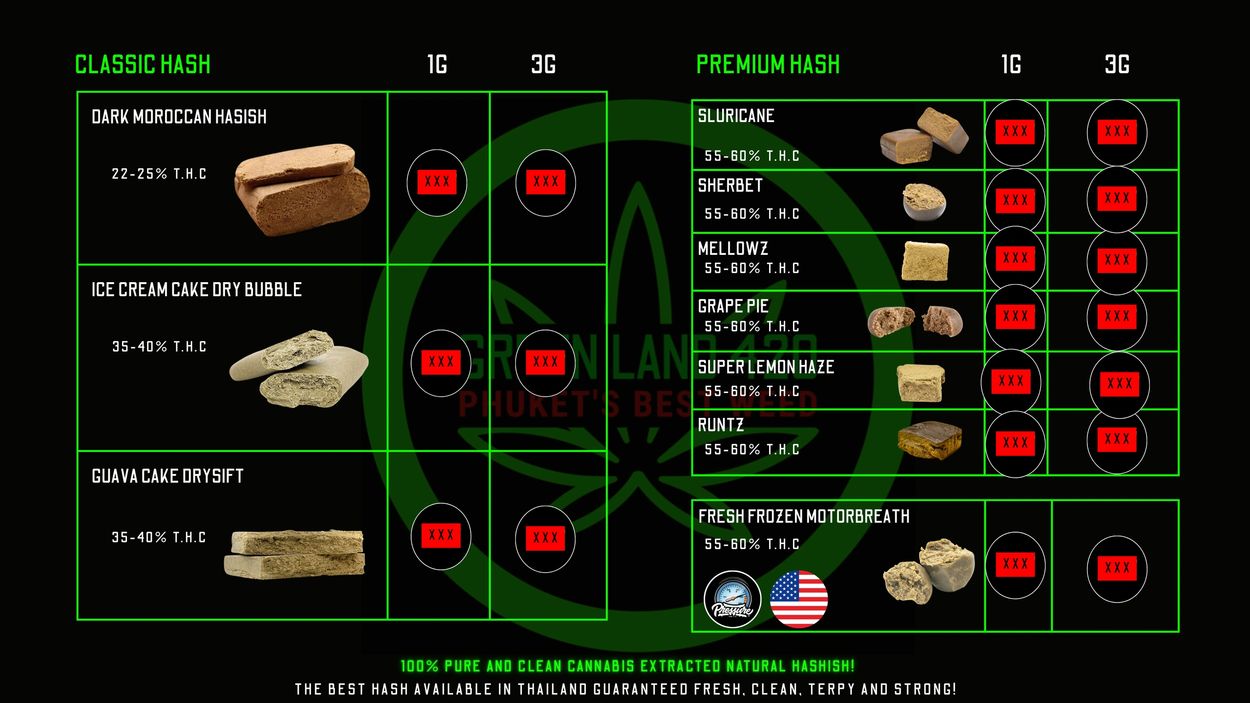 Hash Menu Phuket Thailand