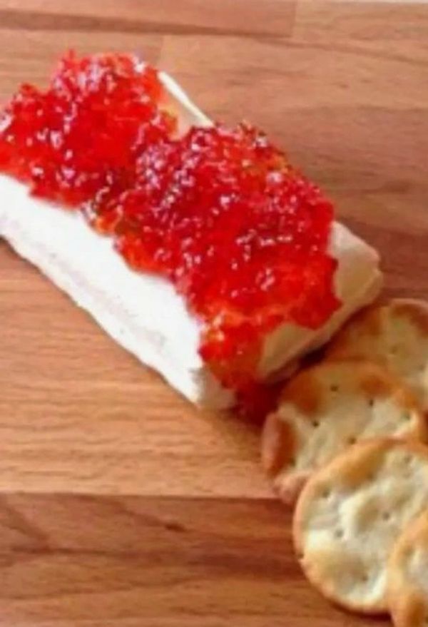 Our pepper jellies are perfectly paired with cream cheese and crackers 
