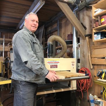 Rob designs all these products. 60 years of woodworking experience.