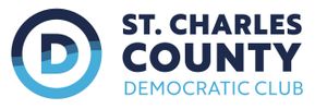 Logo of St. Charles County Democratic Club with a stylized D emblem.