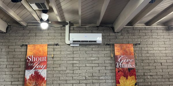 Church mini split installation