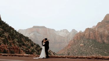 Zion national park elopement, southern utah video, zion wedding films, wedding videographer, elope