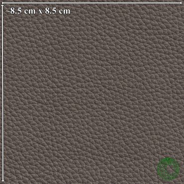 Close-up of textured brown leather with a grid of small diamond shapes.