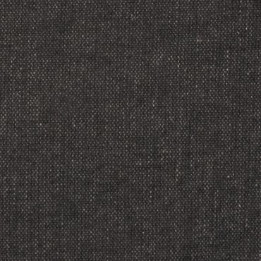 Close-up of dark gray textured fabric with a woven pattern.