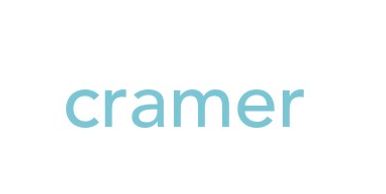 The word 'cramer' in light blue text.