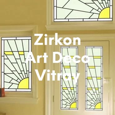 Zirkon Art Deco Vitray