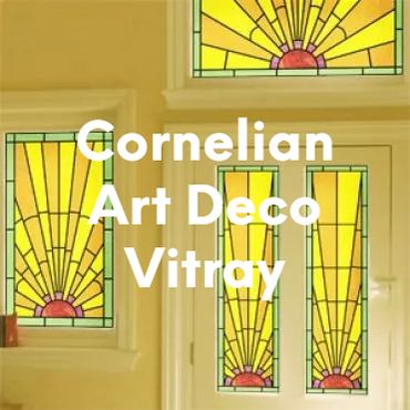 Cornelian Art Deco Vitray