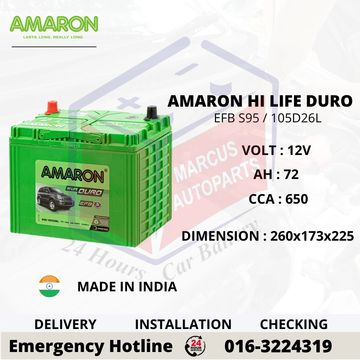 AMARON HI LIFE DURO S95 / 105D26L EFB START STOP CAR BATTERY