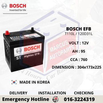 BOSCH ST HIGHTEC EFB T110 125D31L CAR BATTERY
