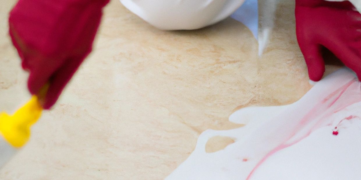 BD365 team conducting blood cleanup inside a home